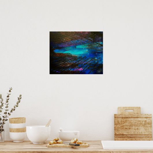 Noordelijke lichten poster (Keuken)