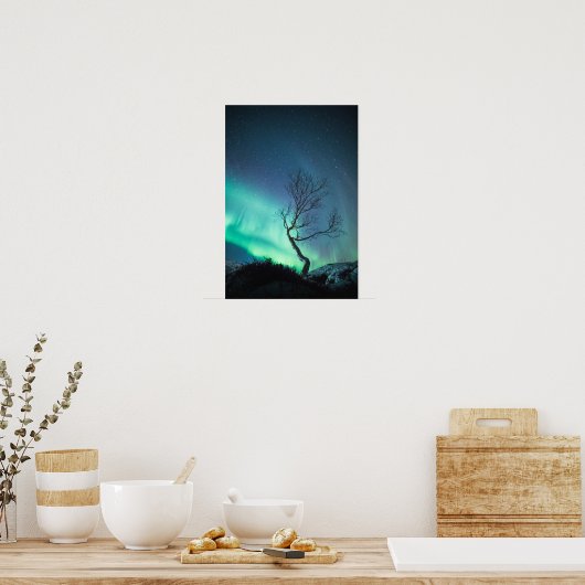 Noordelijke lichten poster (Keuken)