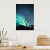 Noordelijke lichten poster (Keuken)