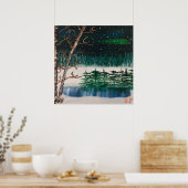 Noordelijke lichten poster (Keuken)