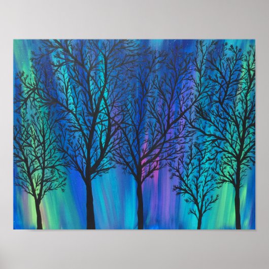 Noordelijke lichten poster (Voorkant)