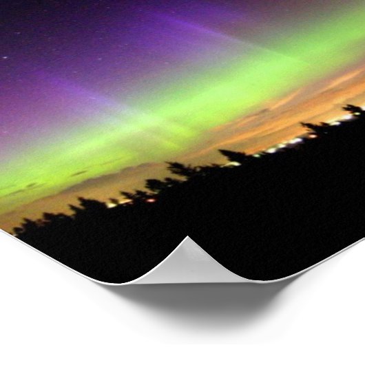 Noordelijke lichten poster (Hoek)