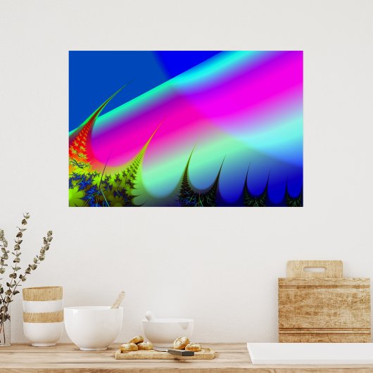 Noordelijke lichten poster (Keuken)