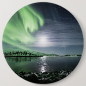 Noordelijke lichten ronde button 6,0 cm (Voorkant)