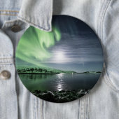 Noordelijke lichten ronde button 6,0 cm (In situ)