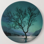 Noordelijke lichten ronde button 6,0 cm (Voorkant)