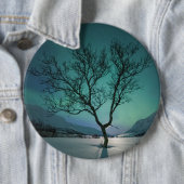 Noordelijke lichten ronde button 6,0 cm (In situ)