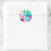 Noordelijke lichten ronde sticker (Tas)
