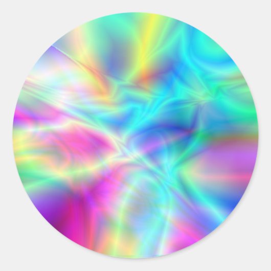 Noordelijke lichten ronde sticker (Voorkant)
