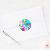 Noordelijke lichten ronde sticker (Envelop)