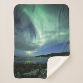 Noordelijke lichten sherpa deken