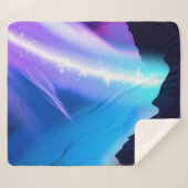 Noordelijke lichten sherpa deken (Voorkant (horizontaal))