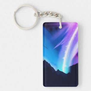 noordelijke lichten sleutelhanger