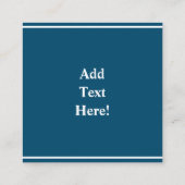 Noordelijke Lichten Spirit Beer Square Visitekaart Vierkante Visitekaartje (Achterkant)