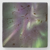 Noordelijke lichten stenen onderzetter (Voorkant)