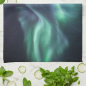 Noordelijke lichten theedoek (Gevouwen)