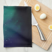 Noordelijke lichten theedoek (Quarter Fold)