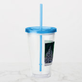 Noordelijke lichten tijdens de winter acryl drinkbeker (Rechts)