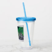 Noordelijke lichten tijdens de winter acryl drinkbeker (Links)