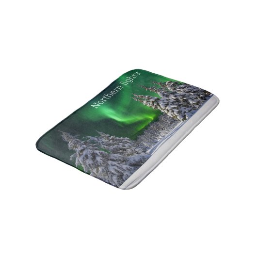 Noordelijke lichten tijdens de winter badmat (Gekanteld)