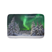 Noordelijke lichten tijdens de winter badmat (Voorkant)