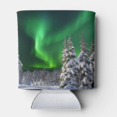 Noordelijke lichten tijdens de winter blikjeskoeler (Achterkant)