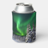Noordelijke lichten tijdens de winter blikjeskoeler (Blikje Achterkant)