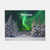 Noordelijke lichten tijdens de winter deurmat (Voorkant)