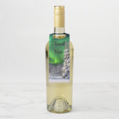 Noordelijke lichten tijdens de winter flessenhanger (Op fles)