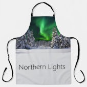 Noordelijke lichten tijdens de winter schort (Voorkant)