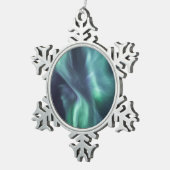 Noordelijke lichten tin sneeuwvlok ornament (Rechts)