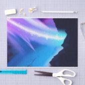 Noordelijke lichten tissuepapier (Craft)