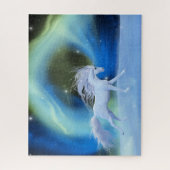 Noordelijke lichten unicorn Puzzle Legpuzzel (Verticaal)