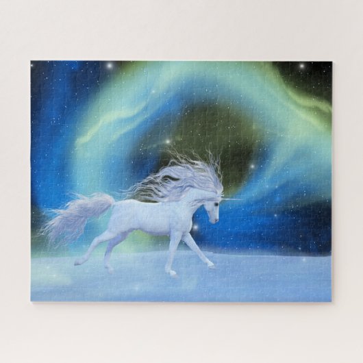 Noordelijke lichten unicorn Puzzle Legpuzzel (Horizontaal)