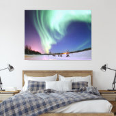 Noordelijke lichten van Alaska Foto Canvas Afdruk (Insitu (Slaapkamer))