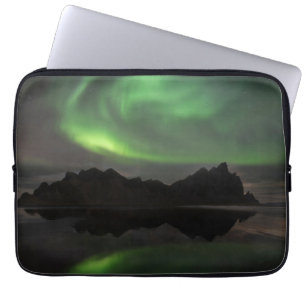 Noordelijke lichten   Vestrahorn Beach Hofn, IJsla Laptop Sleeve