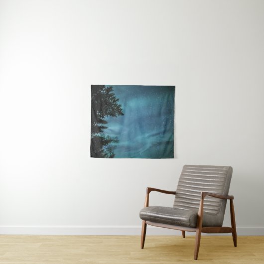 Noordelijke lichten wandkleed (In Situ (horizontaal))