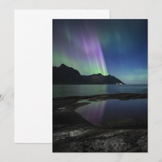 Noordelijke lichtkaart save the date (Voorkant / Achterkant)