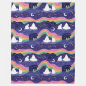 Noordelijke lights Fleece Blanket Deken (Voorkant)