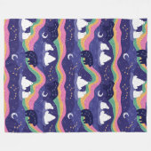 Noordelijke lights Fleece Blanket Deken (Voorkant (Horizontaal))