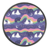 Noordelijke lights Hockey Puck (Voorkant)