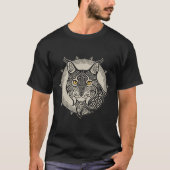 Noordelijke Lynx, de nachtmistress T-shirt (Voorkant)