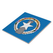 Noordelijke Mariana Eilanden Vlag Tile Tegeltje (Zijkant)