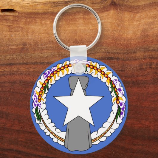 Noordelijke Mariana Flag Sleutelhanger (Voorkant)