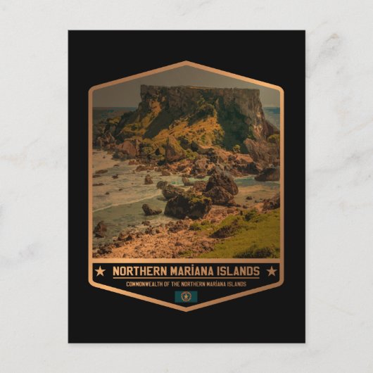 Noordelijke Marianen Briefkaart (Voorkant)