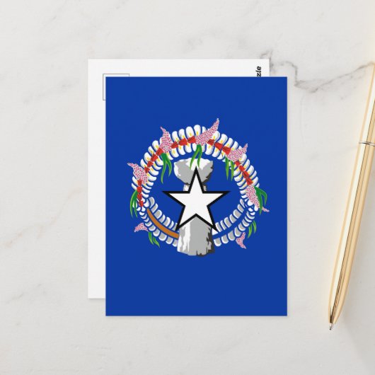 Noordelijke Marianen Briefkaart (Voorkant / Achterkant in situ)