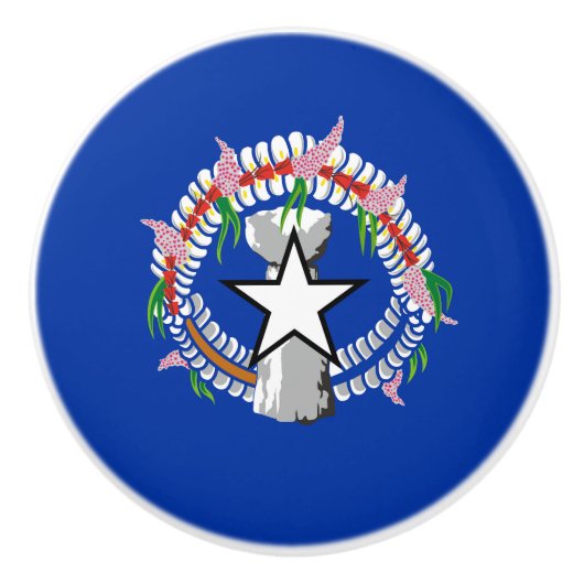 Noordelijke Marianen Keramische Knop (Voorkant)