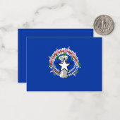 Noordelijke Marianen Notitiekaartje (Voorkant / Achterkant in situ)