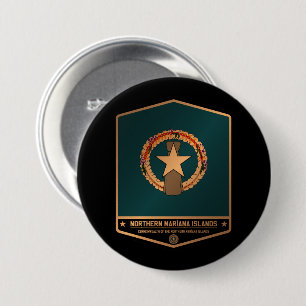 Noordelijke Marianen Ronde Button 7,6 Cm