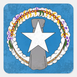 Noordelijke Marianen Vierkante Sticker